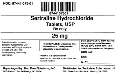 Setraline HCl 25mg (8744107501 Setraline HCl 25 mg)
